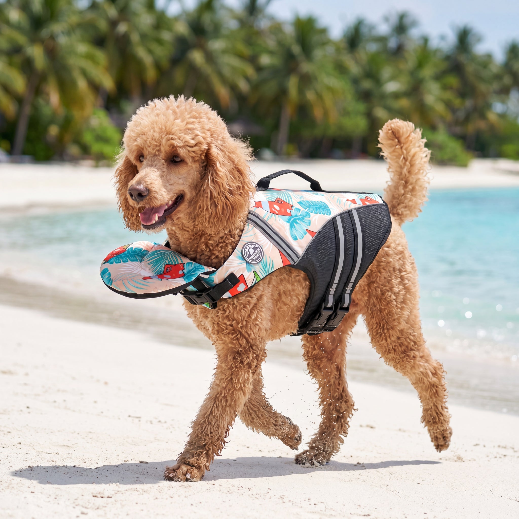 floaty - dog life jacket with chinlift™ head rest