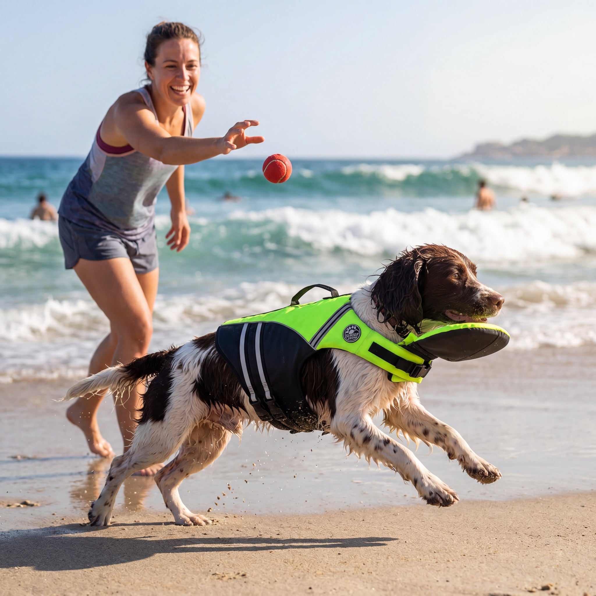 floaty - dog life jacket with chinlift™ head rest