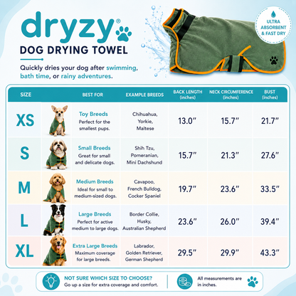 dryzy - quick-dry dog towel