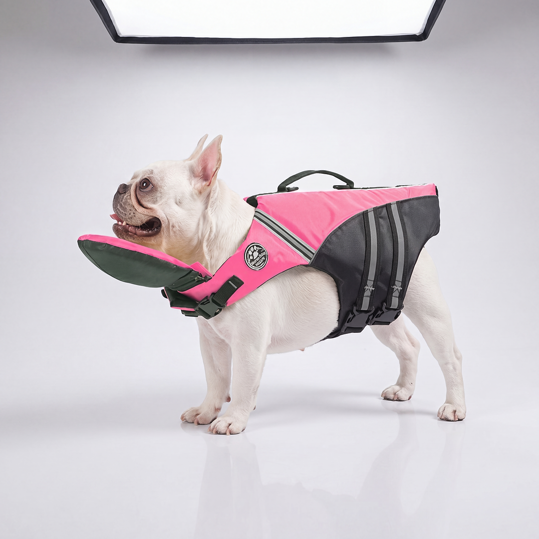 floaty - dog life jacket with chinlift™ head rest