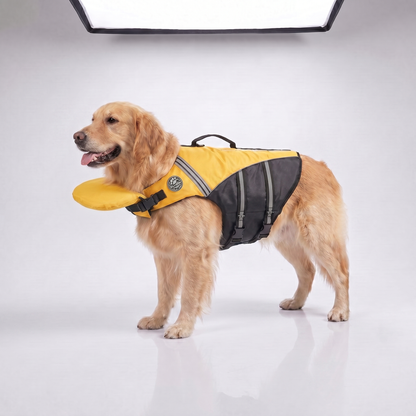 floaty - dog life jacket with chinlift™ head rest