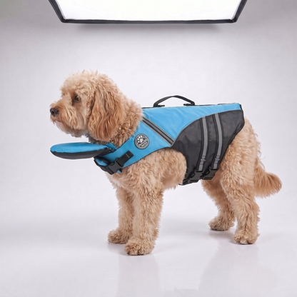 floaty - dog life jacket with chinlift™ head rest
