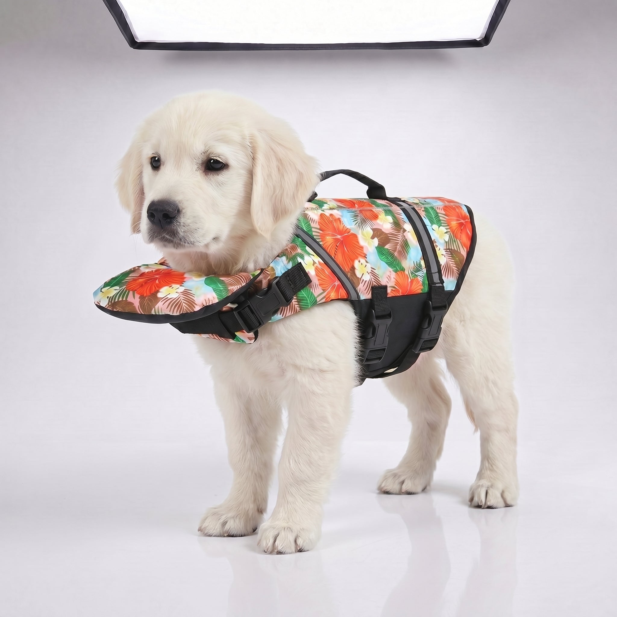 floaty - dog life jacket with chinlift™ head rest