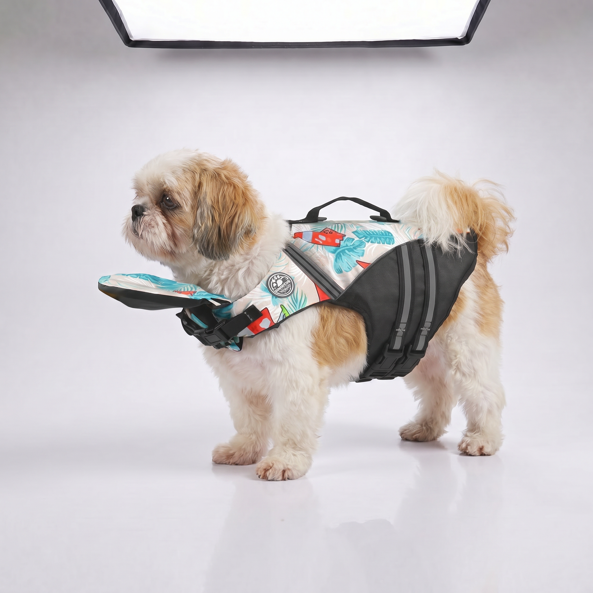 floaty - dog life jacket with chinlift™ head rest