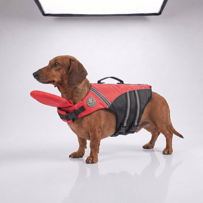 floaty - dog life jacket with chinlift™ head rest