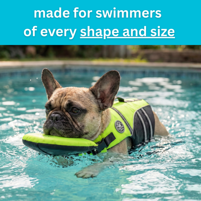 floaty - dog life jacket with chinlift™ head rest